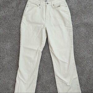 Wide leg ankle jeans